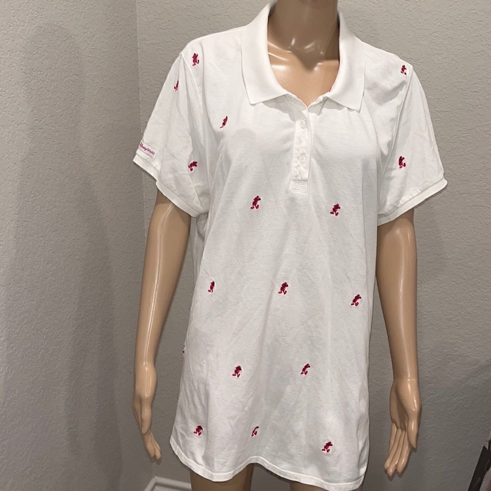 Vintage Disney Mickey Mouse polo shirt with appliqués